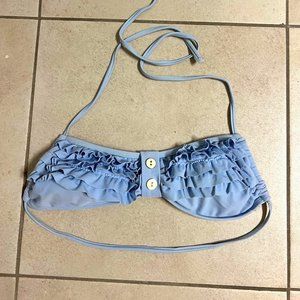ruffled halter bikini top Size L